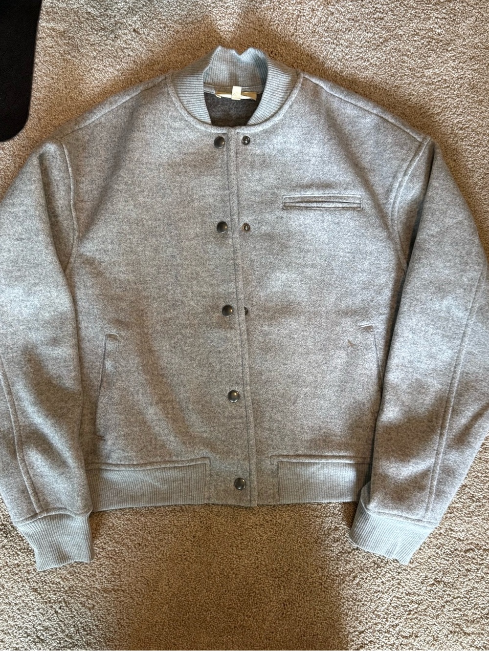 Madewell Double-Faced Knit Bomber Jacket